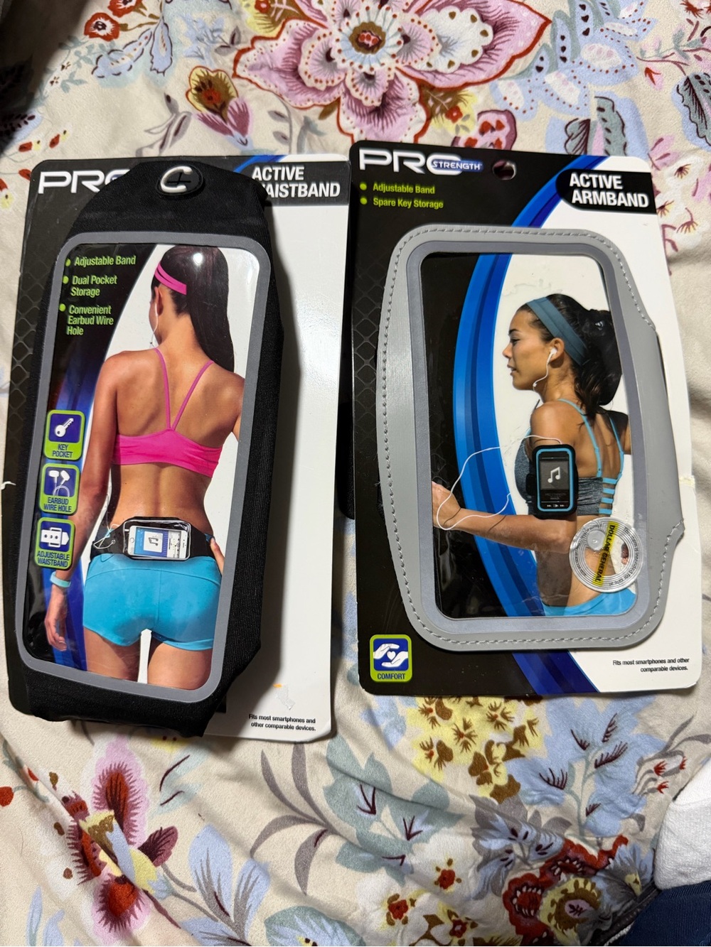 Pro strength active armband and wrist band for smartphones